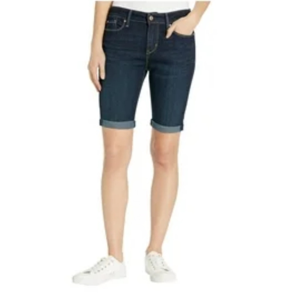 Levi's Dark Blue Jean Shorts